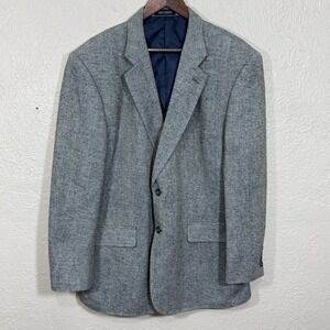 Towncraft Blazer Sport Coat 46R 100% Silk Vtg 90s Tweed Old Money Heritage Prep